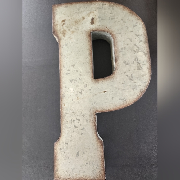 Hobby Lobby Other - Hobby Lobby Home Décor Galvanized Rustic Industrial Metal Letter Wall Decor- P